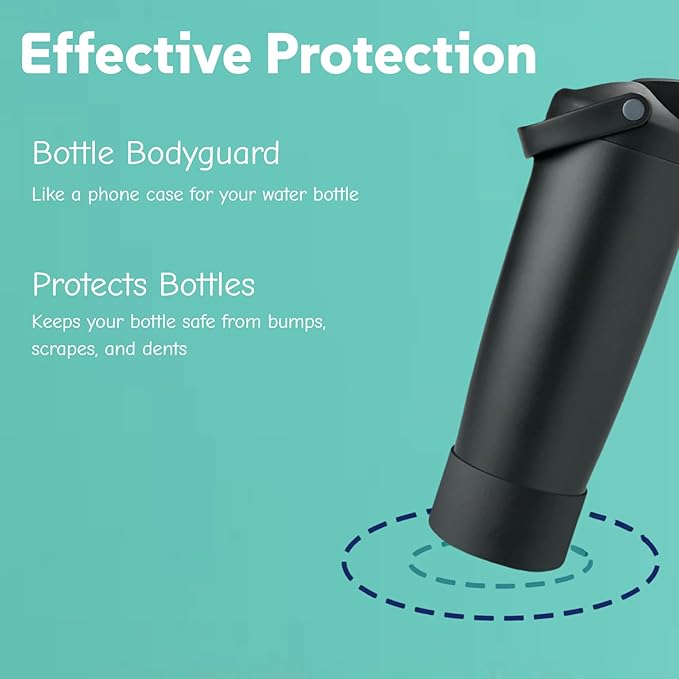 Silicone Boots Compatible with Owala 30oz & 40oz FreeSip Sway Bottles – Non-Slip, Scratch-Resistant Protective Sleeve KPWIN