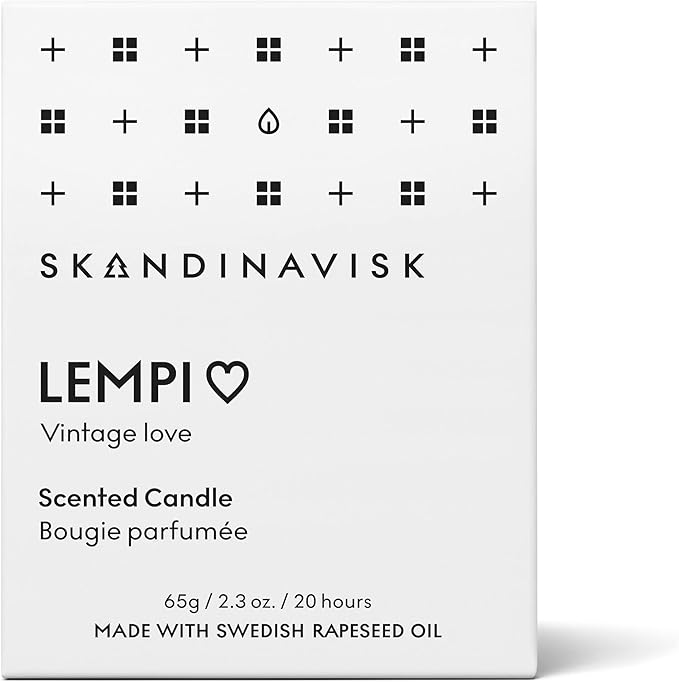 Skandinavisk LEMPI 'Love' Mini Scented Candle. Fragrance Notes: Peony and Rose, Strawberries and Mosses. 2.3 oz. - Bloomnest