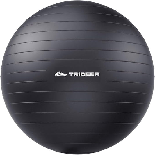 Trideer Exercise Ball for Yoga, Pilates & Fitness – Stability Ball Equipment for Home Gym & Office Chair, Core & Balance Training Accessories, Physical Therapy Equipment, Quick Pump Included, 5 Sizes - Bloomnest