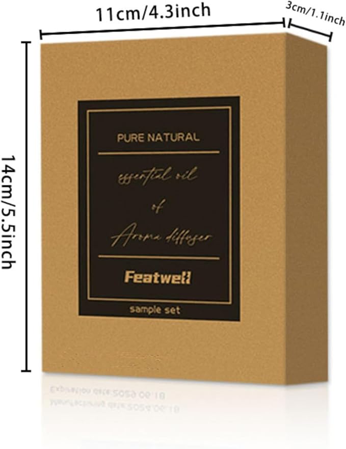 Featwell Car Air Freshener Essential Oil, 6 Bottles Essential Oils for Diffuser, Aromatherapy, Home Car Scented Oils 6x10ml - Bloomnest