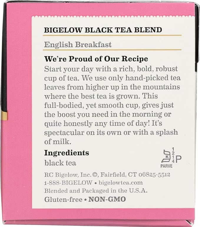 Bigelow Tea, 20 Bags - English Breakfast (3 Pack) - Bloomnest