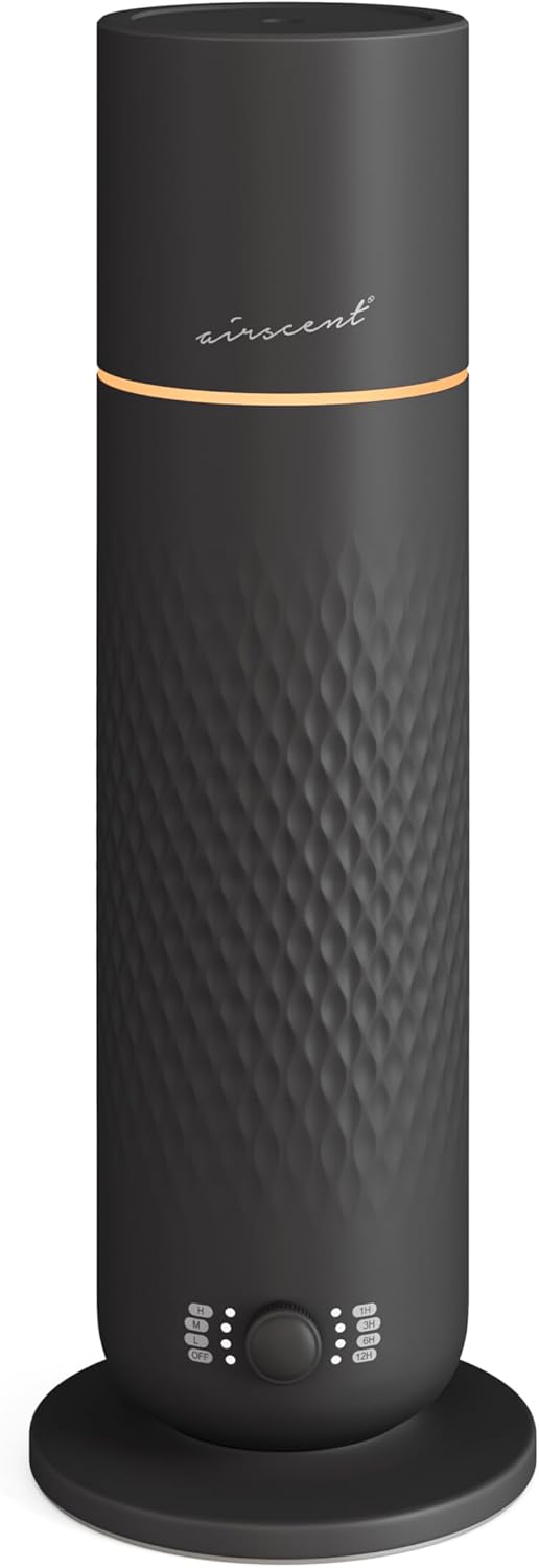 The AirScent Waterless Diffuser - Cold Air Scent Diffuser Oil Machine for Homes, Offices, Hotels and Spas - Aromatherapy Diffuser for Aesthetic Scenting - Black - 4.05 Oz - Fragrance Not Included