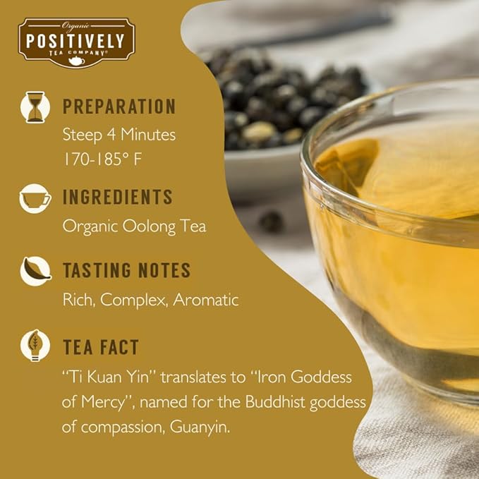Organic Positively Tea Company, Oolong Tea Sampler, Loose Leaf, 4 Ounce, 3 Pack - Bloomnest