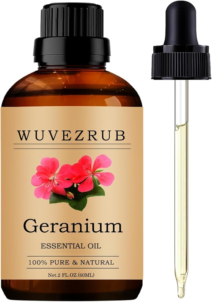 Geranium Essential Oil, 60ML Pure and Natural for Aromatherapy Diffuser - 2 Fl Oz - Bloomnest