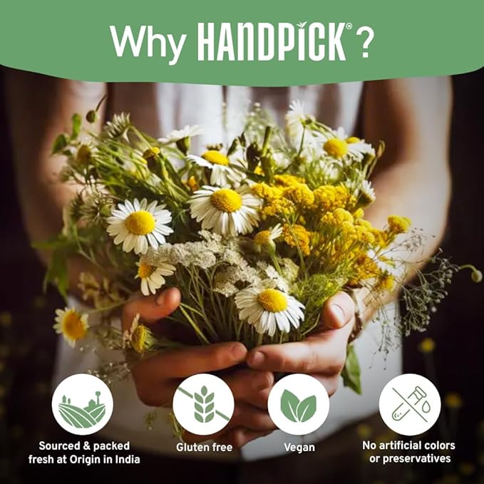 HANDPICK, Good Night Tea Bags (100 Count) Night Time Herbal Tea | Caffeine Free | Floral Blend - Lavender, Chamomile, Peppermint | Natural Tea, Perfect for Bedtime - Bloomnest
