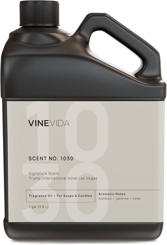VINEVIDA Scent NO. 1030 Fragrance Oil for Cold Air Diffusers - 1 Gallon (8lbs) - Inspired by: Trump International Hotel Las Vegas Hotel Fragrance Diffuser Oil - Hotel Scents for Home - Diffuser Oil VINEVIDA