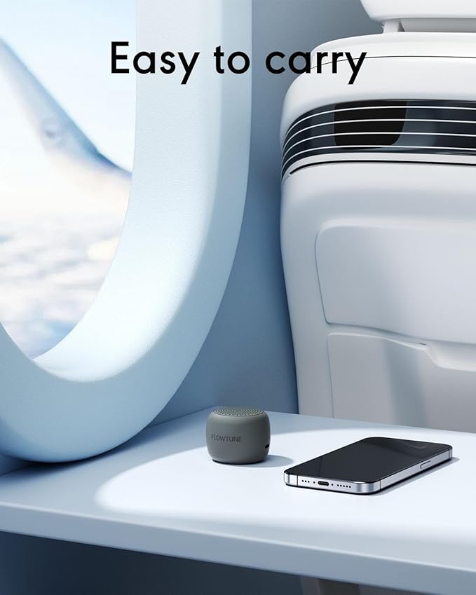 Sound Machine Flowtune White Noise Machine for Baby Adults, Mini Portable Sound Machine for Travel, 6H Timer, 18 Soothing Sleep Sounds Gift (Slate) - Bloomnest