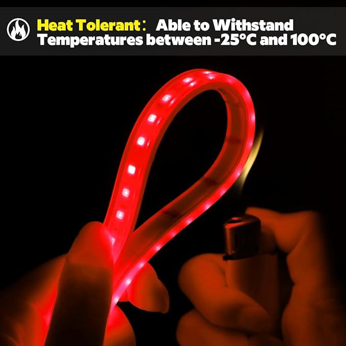 DC24V 630nm Red LED Strip for Sauna Lighting, Flexible Cuttable Dimmable Long 5m 16.4ft 600 LEDs Heat-Resistant IP68 Waterproof Chromotherapy Sauna Light Tape (Ordinary Red) Bloomnest