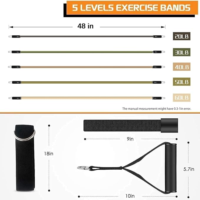 VEICK Resistance Bands, Exercise Bands, Workout Bands, Resistance Bands for Working Out with Handles for Men and Women, Exercising Bands for Fitness Weights Work Out at Home - Bloomnest