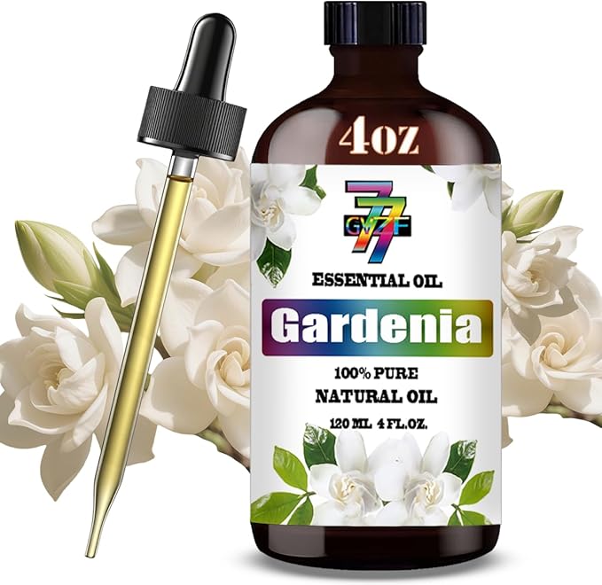 Gardenia Essential Oil (4 oz/120 ml) — Gardenia Oils for Aromatherapy, diffusers, humidifiers, Home fragrances, DIY Skincare, soap Making, DIY Candle, Relaxation, Yoga, and Meditation - Bloomnest