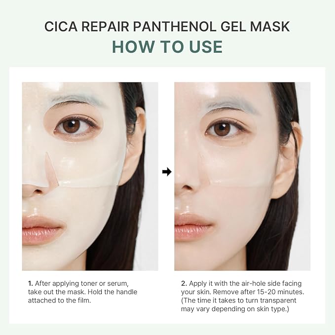 AROCELL Cica Hydrogel PDRN Mask 4 Facial Sheet with Panthenol & Centella Asiatica, Cooling Hydrogel Face Mask for Soothing Calming Hydrating Moisturizing Sensitive Skin Korean Skincare, 25gx4ea - Bloomnest