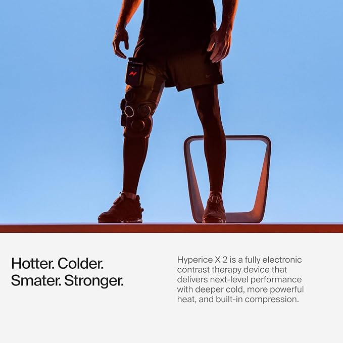 Hyperice X 2 Knee Advanced Heat and Cold Contrast Therapy - Pain and Inflammation Relief - Provides Increased Range of Motion - FSA/HSA Eligible - Bloomnest
