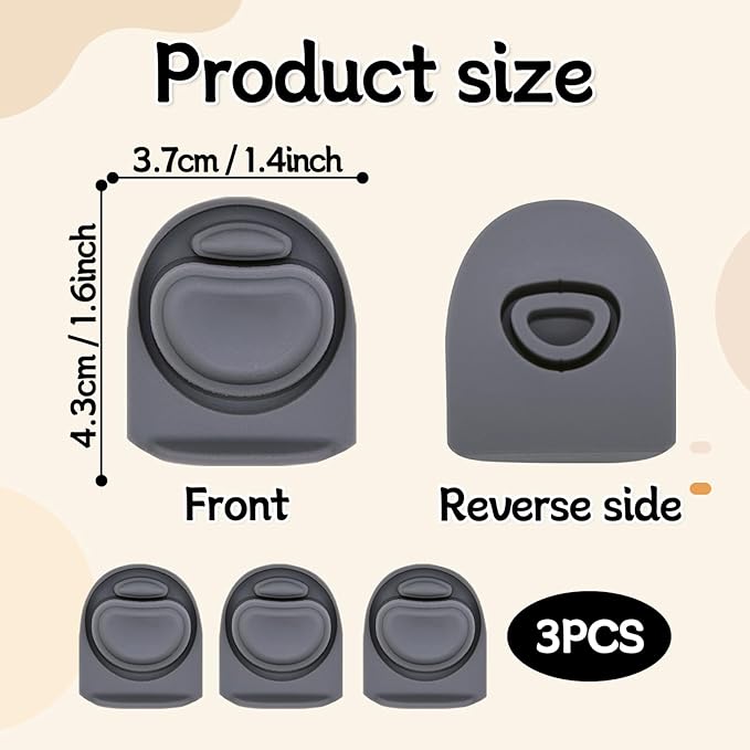 3pcs Replacement Rubber Stopper Seal Compatible with Owala FreeSip 24oz 32oz,Water Bottle Lid Cap Silicone Seal Parts for Owala 16/19/24/32/40oz Spout Gasket Mouthpiece Piece Accessories F1 Frokolla