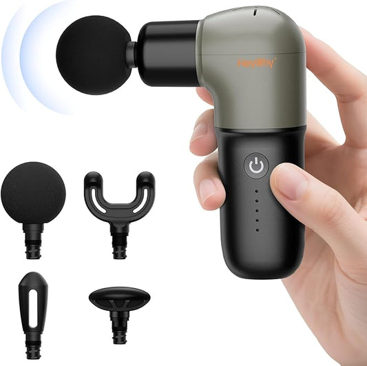 Super Mini Massage Gun, Deep Tissues Percussion Muscle Massager, Compact Sports Travel Massage Gun, Portable Massager Gun for Gifts for her him, Black - Bloomnest