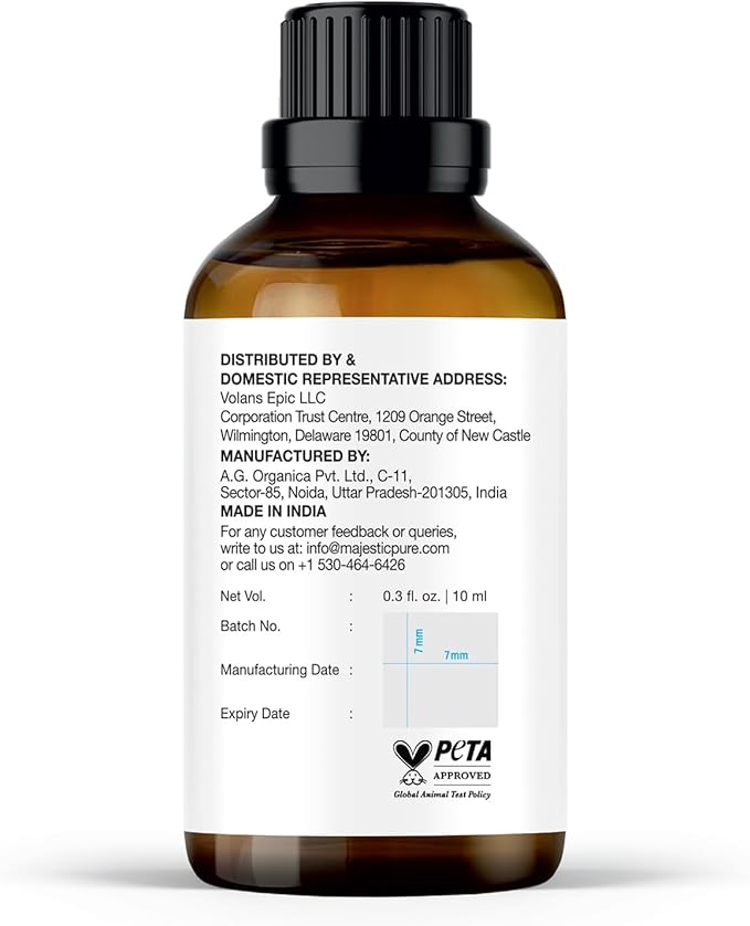 Majestic Pure Essential Oil with Glass Dropper - 100% Pure and Natural - Essential Oils for Diffuser, Aromatherapy, Soap and Candle Making, Angelica Root Essential Oil, Angelica Root Oil, 0.3 Fl Oz - Bloomnest