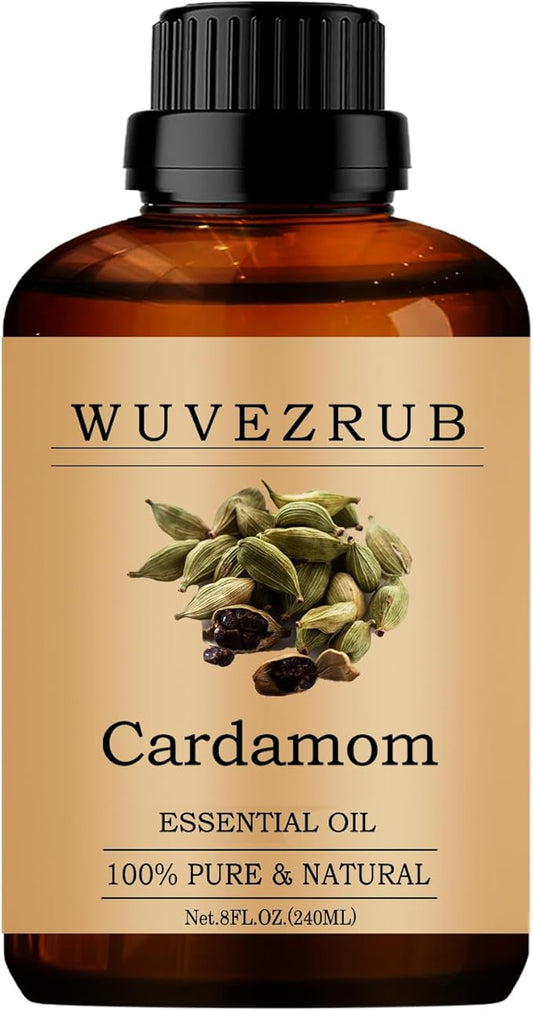 Cardamom Essential Oils, 240ML Pure and Natural Essential Oil for Aromatherapy Diffuser - Cardamom /8 Fl Oz - Bloomnest