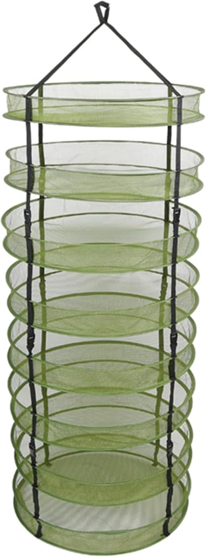 Grow1 2ft Drying Rack with Clip-On Levels Collapsible Mesh Herb and Flower Hanging Dryer with Removable Layers and Carrying Case - Bloomnest
