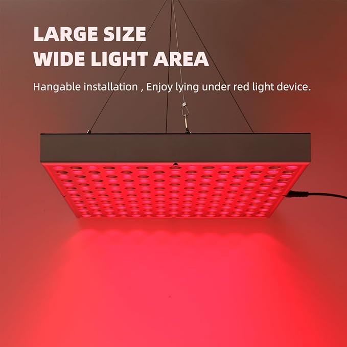 Red-Light-Therapy-Device - 45W LED Panel Deep 660nm and Near-Infrared 850nm LED Light Combo for Skin Beauty,Pain Relief of Muscles and Joints LHCYLDQ