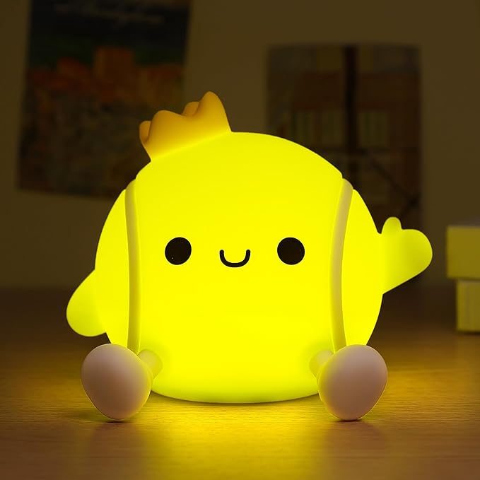 Attivilife Tennis Night Light, Tennis Ball Gifts for Kids, Rechargeable Nursery Bedroom Table Decor Dimmable LED Touch Lamp, Birthday Graduation Christmas Gift for Baby Boy Girl Teen Adult Athlete - Bloomnest