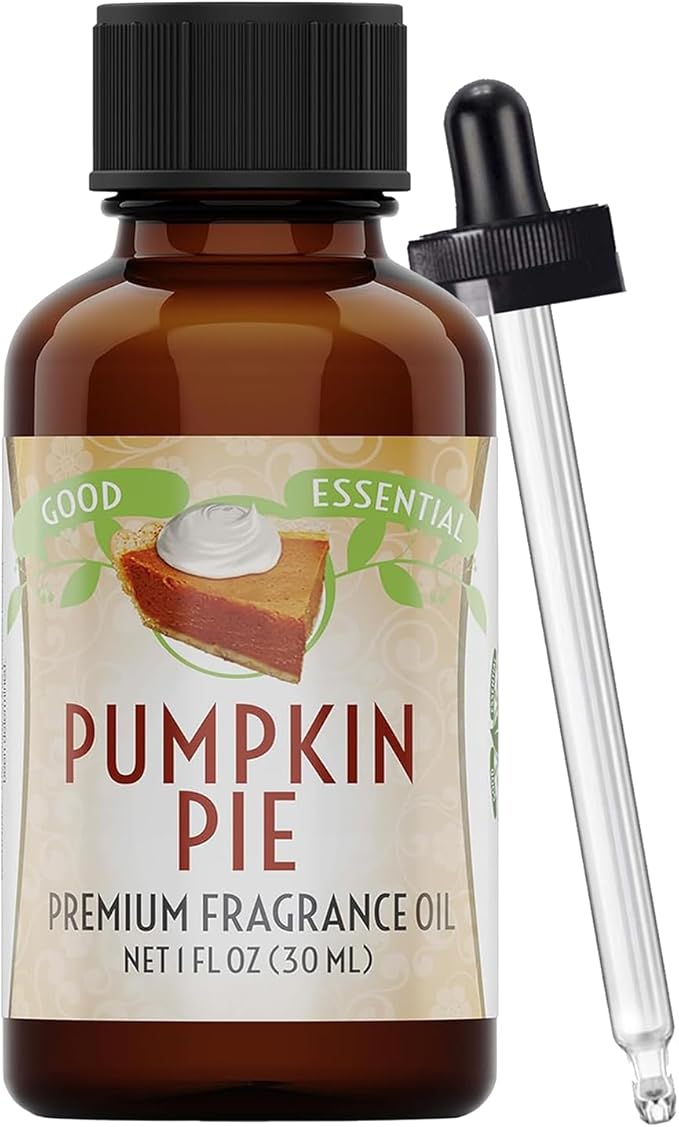 Good Essential Professional Pumpkin Pie Fragrance Oil (1 fl oz / 30ml) for Halloween Candles, Diffusers, Soaps, Lotions, Perfume, Home Scents GoodEssential