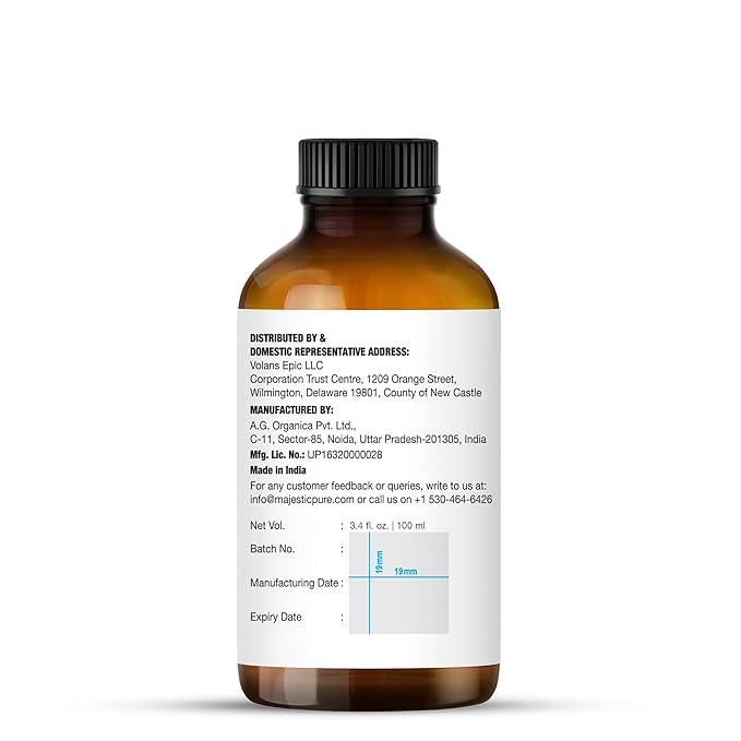 Majestic Pure Peppermint Essential Oil with Glass Dropper - 3.4 Fl Oz - 100% Pure and Natural Peppermint Oil - Premium Grade Essential Oils for Diffuser, Aromatherapy, Soap and Candle Making - Bloomnest