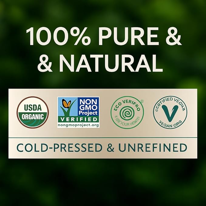 Organic Jojoba Oil for Skin, Hair & Face (16oz) | 100% Pure, Natural Cold Pressed - Bloomnest