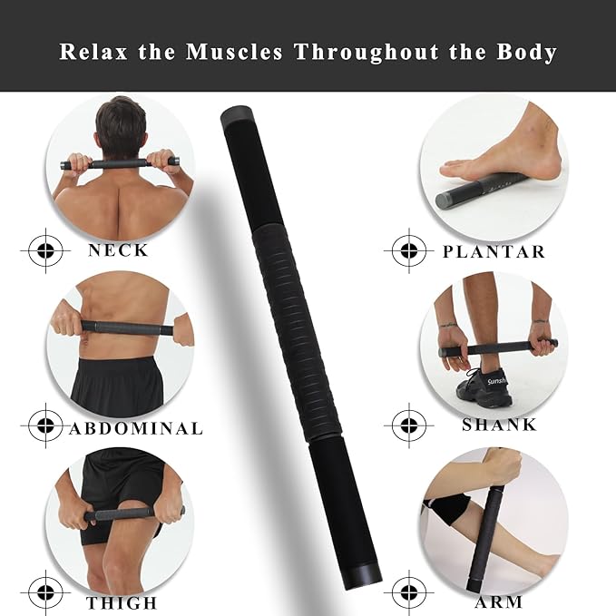 Muscle Roller Massage Stick for Legs Massager Roller-Calf Roller Deep Tissue Release Muscle Soreness, Trigger Points for Legs, Neck, Calves, Thighs, Shins, Back