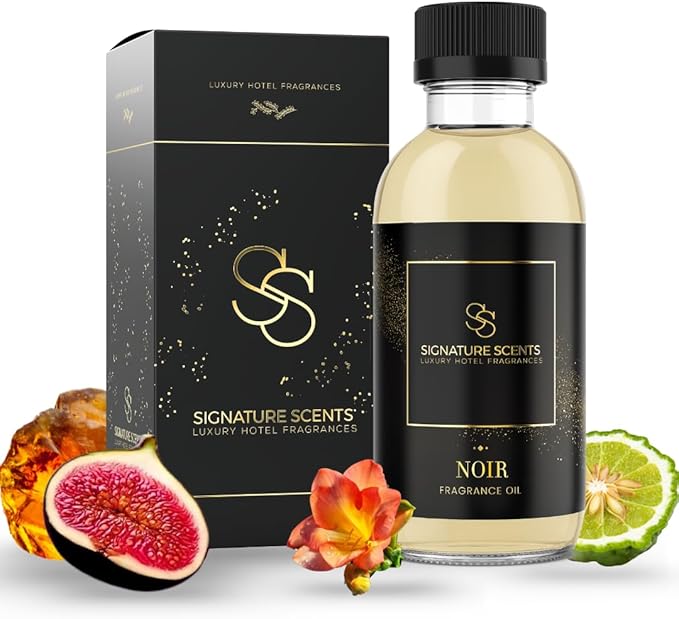 Luxury Hotel Diffuser Oil for Hotels and Homes - Aromatherapy Oils for use with an Essential Oil Diffuser at Home - Fragrance-Scent Diffuser Oil Blend (Noir) 4.05fl oz (120ml) - Bloomnest