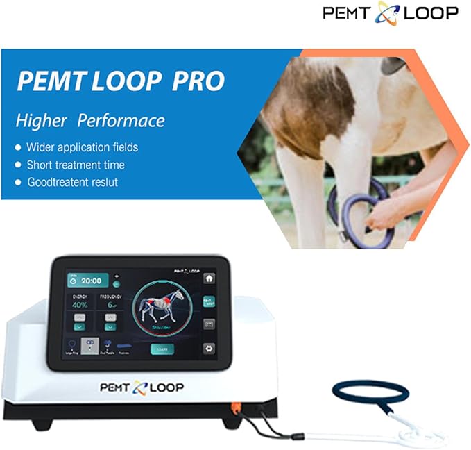 Magnetic Horse PEMF Therapy Devices, PEMF PRO PEMT Loop, Pulse Electromagnetic PEMF Therapy Machine, for Animals Pain Management Aniwini