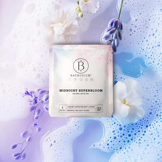 Bathorium Crush 8-Pack Signature Discovery Set, Luxury Bath Soaks, Dead Sea Salt, Epsom Salt, pH Balanced for Women, Gift Set, Each Soak is 4 oz - Bloomnest