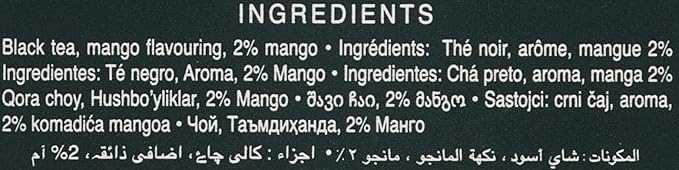 Ahmad Tea Mango Fruit Black Tea | Black Tea - 20 Teabag Sachets (Pack of 2) - Bloomnest