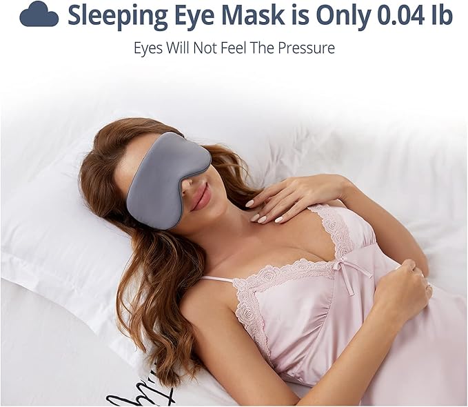 Sleeping Mask 2 Pack, Warm, Cool Double-Sided Use of Sleep Mask, Super Soft Blindfold with Adjustable Strap, Block Out Light, Comfort Sleep Eye Mask for Travel Meditation Nap - Bloomnest