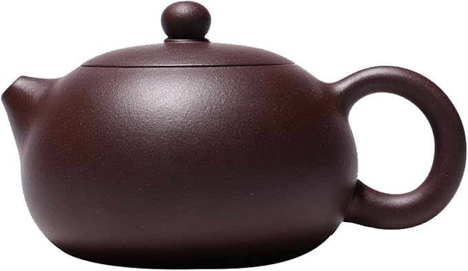 Xishi Teapot 9oz Chinese Yixing Zisha Clay Pot Snap-lid Ceramics Purple Sand Mud Kungfu Tea Set Kettle 14 Hole Filter (purple 270ml) - Bloomnest