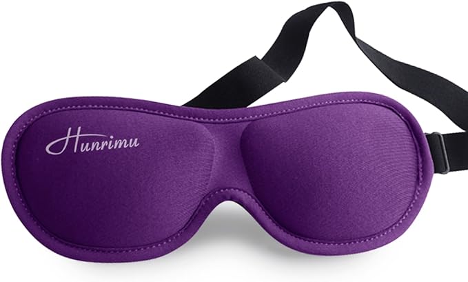 Sleep Eye Mask for Women Men, Eye Covers for Sleeping, 3D Sleep Mask for Travel Yoga Nap (Purple) - Bloomnest