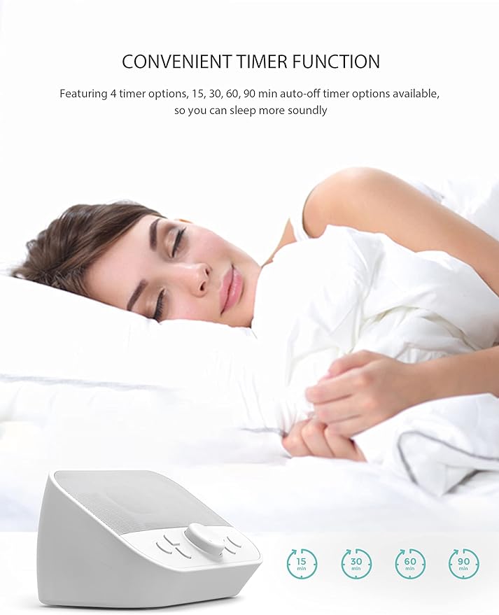 Riptunes White Noise Sound Machine w/ 28 Soothing Sounds, SM128 Enjoy Your Sleep with This Great Noise Machine