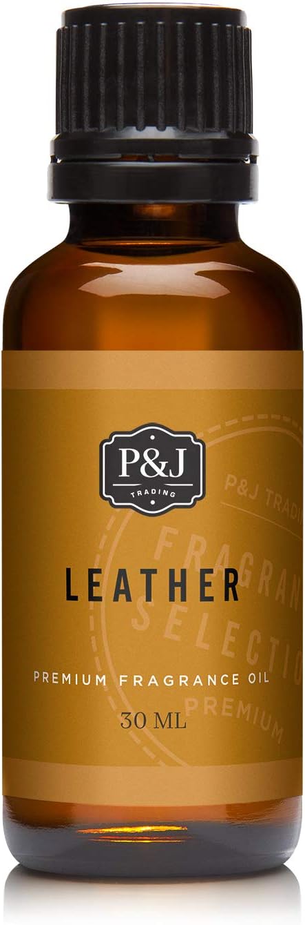 P&J Trading - Leather Scented Oil 30ml - Fragrance Oil for Candle Making, Soap Making, Diffuser Oil PJTrading