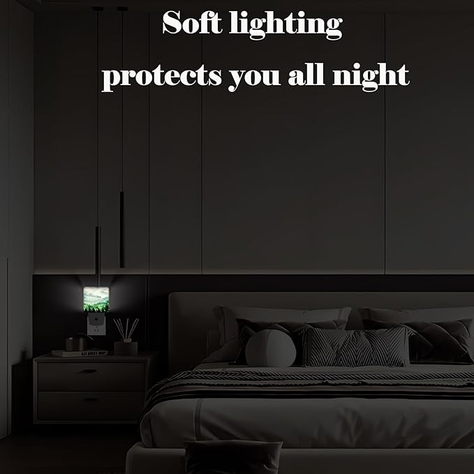 Mountain Forest Landscape Painting Night Light,Plug Into Wall Decor for Stairway,Hallway,Kitchen,Dusk to Dawn Sensor Nightlights for Boys/Girls/Women/Men Room Gifts - Bloomnest