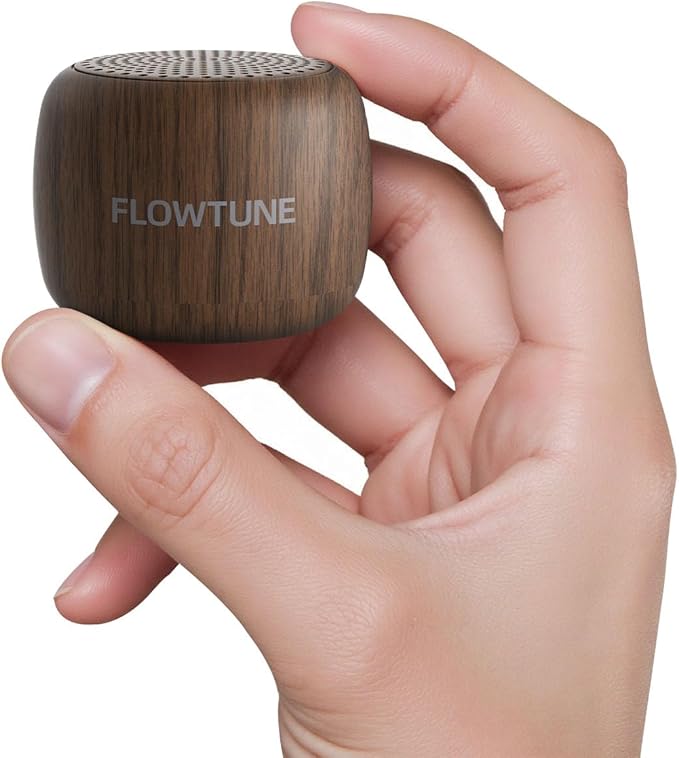 Sound Machine Flowtune White Noise Machine for Baby Adults, Mini Portable Sound Machine for Travel, 6H Timer, 18 Soothing Sleep Sounds Gift (Wood Grain) - Bloomnest