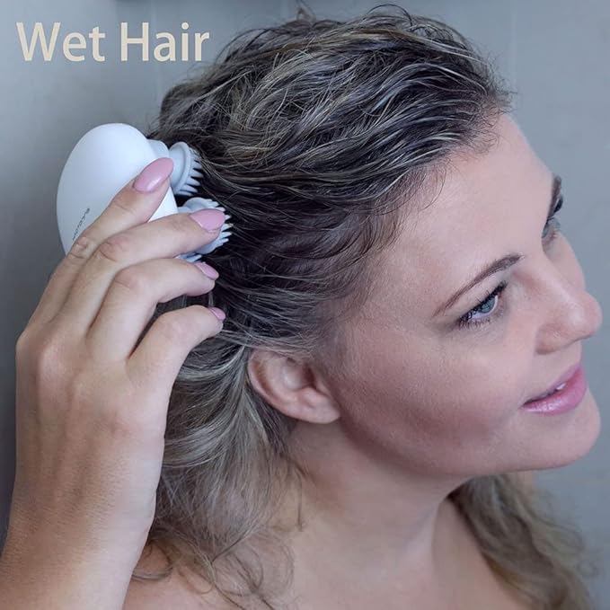 Portable Electric Mini Scalp Massager, Head Scratcher for Hair Growth, Deep Clean and Stress Relax, IPX7 Waterproof Rechargeable, Pets Massager HaoToningInc
