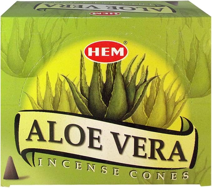 Aloe Vera Incense Cones and Cone Incense Burner Bundle Insence Insense Hem Incense TRUMIRI