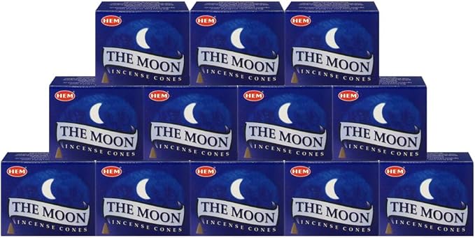 The Moon Incense Cones and Cone Incense Burner Bundle Insence Insense Hem Incense TRUMIRI