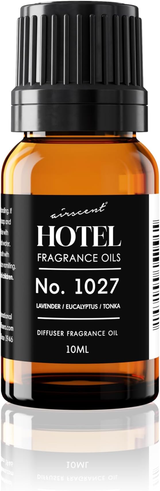 AirScent Hotel Diffuser Oil No. 1027 Inspired by The Zen Hotel Scent - Premium Fragrance Oil for Ultrasonic and Waterless Diffusers and Crafting - 10 mL, 0.34 fl oz Glass Bottle with Dropper - Bloomnest
