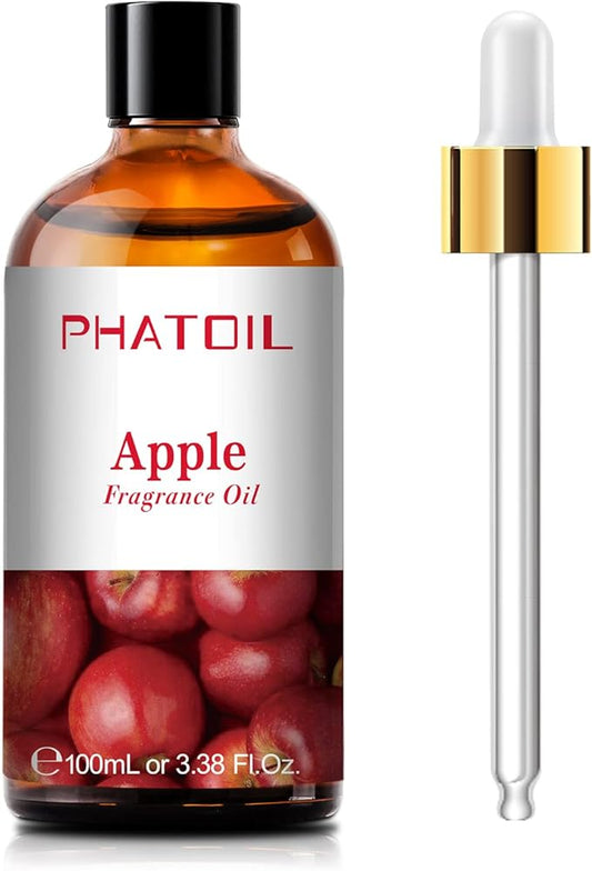 PHATOIL 3.38FL.OZ Apple Fragrance Oils for Aromatherapy, Essential Oils for Diffusers for Home, Perfect for Diffuser, Yoga, Skin Care, DIY Candle and Soap Making - 100ml - Bloomnest