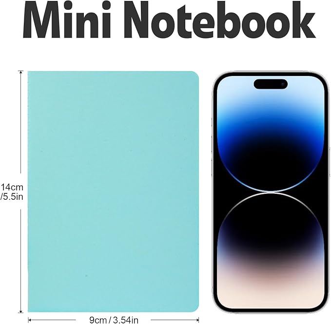 100 Pack Small Lined Notepads Bulk, Mini Journal Pocket Notebooks Set 3.5 Inch x 5.5 Inch, Colored Cover Notebook Wide Ruled, 10 Colors 24 Sheets (48 Pages) for Traveler, Students, School Supplies - Bloomnest