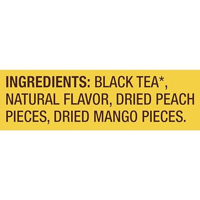 Lipton Black Tea Peach Mango, Pyramid Tea Bags, Flavored Teabags for a Refreshing Cup of Tea, 80 Total Tea Bags (20ct - Pack of 4) - Bloomnest
