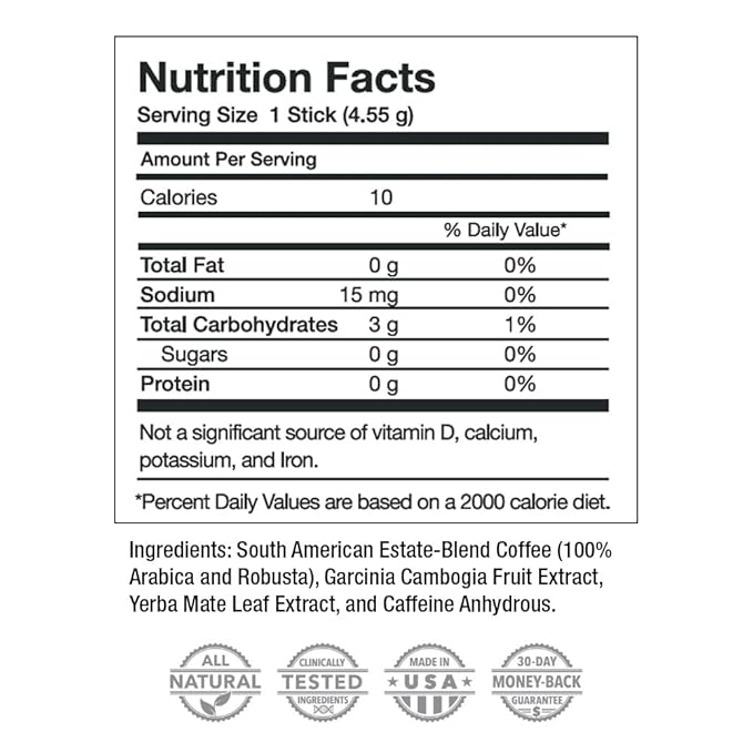 Javita Burn + Control Instant Coffee, Weight Management Herbs: Garcinia Cambogia & Yerba Mate, Slimming Coffee with Help of Exercise, Keto, Dieters Drink, 2 box / 24 (4.55g Sticks), 48 Count - Bloomnest