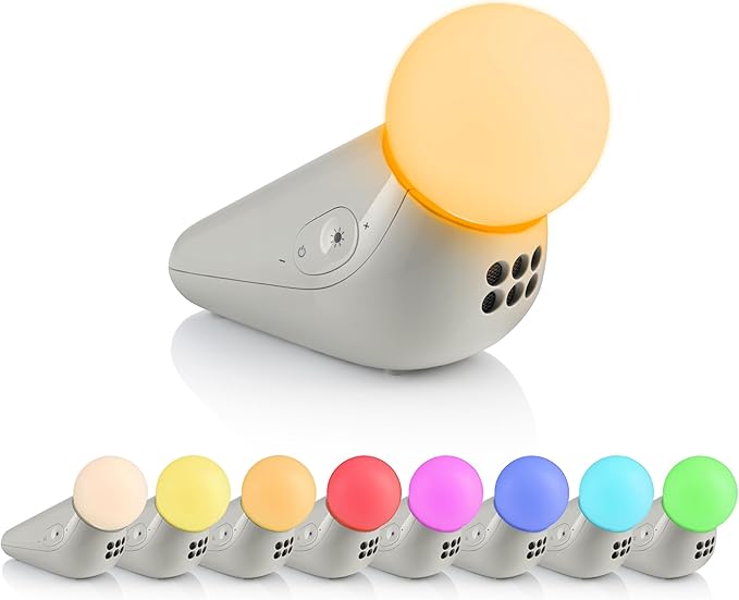 Motorola Nursery S1 | Portable Sleep Soother & Light Sound Machine for Babies & Kids | 50-Hour Battery Life | 10 Soothing Sounds, Lullabies & Multicolour Nightlight | Travel, Baby Shower/Registry Gift - Bloomnest