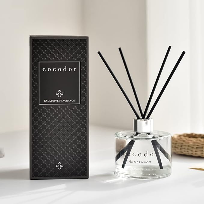 COCODOR Signature Reed Diffuser Set/Pure Cotton / 6.7oz /2 Pack/Home Fragrance Diffuser, Oil Scent Diffuser for Bathroom Shelf Decor - Bloomnest