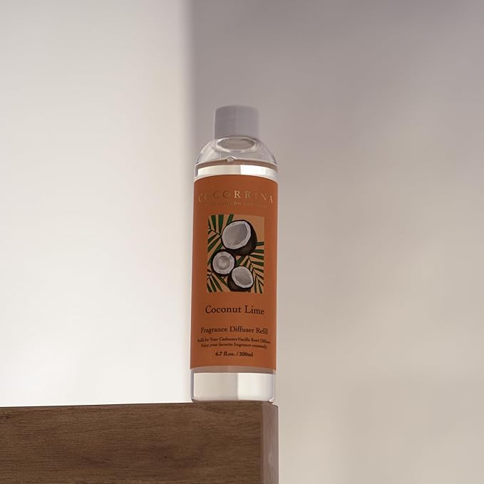 COCORRÍNA Reed Diffuser Refill - Coconut Lime 6.7 oz. Scented Oil for Reed Diffuser Home Fragrance for Bedroom, Bathroom Home Decor - Bloomnest