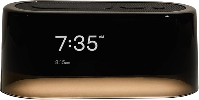 Loftie Alarm Clock with Sound Machine – Smart Alarm Clock with Light, White Noise, Bluetooth Speaker, Night Light Sound Machine, 100+ Sounds, Blackout Mode, No WiFi Mode, Optional Subscription - Black - Bloomnest